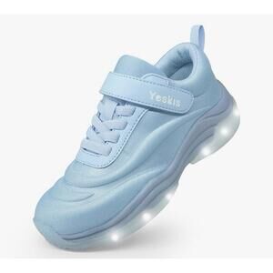 YESKIS Kids Light Up Sneakers for Boys Girls Little Kid 12 Sky Blue